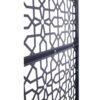Outdoor & Indoor Privacy Screen Metal Privacy Screen Freestanding Decorative Privacy Screen Steel - Black - Image 5