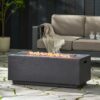 Contemporary Outdoor 40, 000 Btu Propane Fire Pit - Dark Gray - Image 5