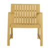2 Piece Indoor / Outdoor Furniture Set (One Chair And 1 Coffee Table), UV Resistant, Waterproof And Durable - Brick Yellow - Image 4