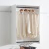 Devi - Wall Mounted Wood Closet System Modular Versatility And Warm - White - Image 3
