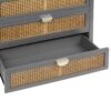 3 Drawer Cabinet Natural Rattan Suitable For Bedroom - Gray - Image 14