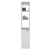 Linen Cabinet, 1 Door, 6 Shelves - White - Image 2