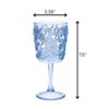 Paisley - Acrylic Wine Glasses (Set of 4), Bpa Free, Unbreakable, 13Oz - Blue - Image 2