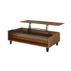 Avala - Coffee Table With Lift Top - Walnut / Black - Image 4