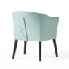 Sonorous - Upholstered Accent Chair With Low Back And Wood Legs - Light Blue / Black - Image 10
