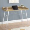Computer Desk For Home Office, Laptop, Storage Shelves, Contemporary Versatile Placement - Natural - Image 3