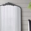 Full Length Mirror, Arched Mirror Hanging Or Leaning Against Wall, Large Mirror For Living Room - Black - Image 4