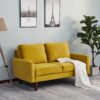 Plush Comfort Loveseat - Goldenrod - Image 17