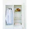 Elise - Slim Modular Wood Closet Cabinet With Drawers In Durable Melamine And Wood 71" Height - White - Image 9