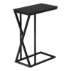 Accent Table, C - Shaped, Contemporary And Modern - Black - Image 4