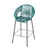 Ferrara - Outdoor Patio Teal Barstool (Set of 2) - Teal - Image 6