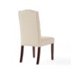 Harriet - Tufted Dining Chair Set Modern Farmhouse Style - Ivory Linen - Image 10