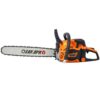 62Cc Gas Powered Chainsaw 2 Cycle Handheld Cordless Chain Saw Aluminium 18" And 20" Guide Bar - Orange - Image 15