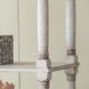 Adela - French Country Bookcase Display Storage Shelf Etageres - Antique White - Image 7