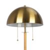 Allure - 2 Light Floor Lamp, Gold, Natural Tube, Double On / Off Pull Chain - Gold / Rattan - Image 3