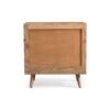 Mid Century Modern Mango Wood 3 Drawer Chest With 3D Tile Weave Design - Natural - Image 9