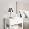 Elegance Rechargeable LED Table Lamp LED Touch Switch - Brushed Nickel / Silver - Image 4