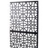 Outdoor & Indoor Privacy Screen Metal Privacy Screen Freestanding Decorative Privacy Screen Steel - Black - Image 12