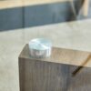Modern Rectangular Coffee Table With Tempered Glass Top - Natural Wood - Image 11