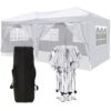 10X20 Ez Pop Up Canopy Outdoor Portable Party Folding Tent With 6 Removable Sidewalls + Carry Bag + 4 Pieces Weight Bag - White - Image 6