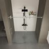 Frameless Shower Door, Sliding Shower Door, With Premium Thick Tempered Glass Shower Enclosure, Double Side Easy Clean Coat, Finished With Buffer - Chrome - Image 15