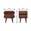 Bubble Nightstand - Brown - Image 11