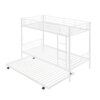 Twin Over Twin Bunk Bed With Trundle, Can Be Divided Into Two Beds, No Box Spring Needed - White - Image 6