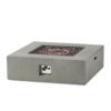 Contemporary 50, 000 Btu Square Fire Table With Clean Lines - Light Gray - Image 10