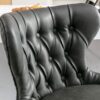 Swivel Barstools Adjusatble Seat Height From 25-33", Modern Upholstered Chrome Base Bar Stools With Backs Comfortable Tufted For Home Pub And Kitchen Island - Dark Gray - Image 9