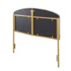 Lindsey - Queen Headboard Contemporary Glam - Gold / Gray - Image 4