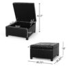 Storage Ottoman For Living Room, Bedroom - Black - Image 4