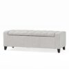 Guernsey - Ottoman With Tufted Top And Storage Function - Light Gray - Image 4