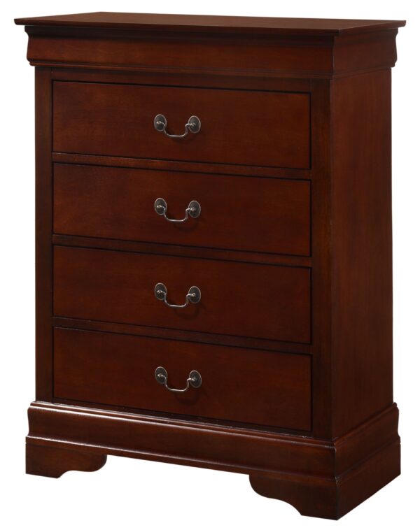 4 Drawer Chest Traditional Style - Cherry