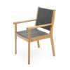 Cordoba - Dining Chair Set With Acacia Wood Frame And Textilen Upholstery (Set of 2) - Teak - Image 11