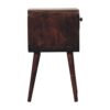 Mini Curved Nightstand With Lower Slot - Walnut - Image 8