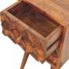 Mini Cube 2 Drawer Nightstand - Chestnut - Image 5
