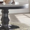 Nolan - Marble Top Salvage Round Dining Table - White - Image 3