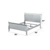 Louis Philippe - 5 Pieces Bedroom Set Eastern King - Platinum - Image 9