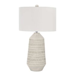 Contemporary Lighting, Table Lamp, Ceramic - Cream
