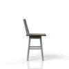 Swivel Counter Stool - Aqua Blue - Image 4