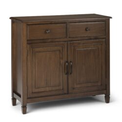 Connaught - Entryway Storage Cabinet - Rustic Natural Aged Brown