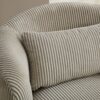 Upholstered Metal Base 360 Degree Swivel Barrel Soft Chair With Pillow, For Club, Living Room, Bedroom, Office As Well As Reading Armchair - Light Gray - Image 9