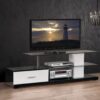 Ivana - TV Stand - White / Black - Image 3