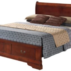 Louis Phillipe - Full Storage Bed - Cherry