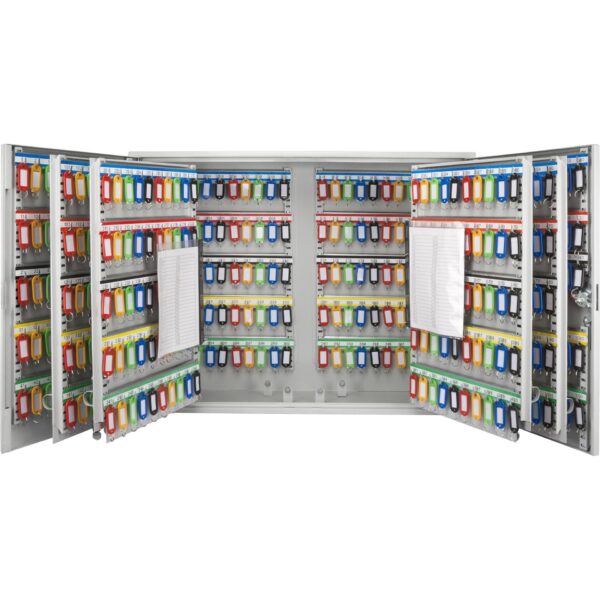 600 Key Adjustable Key Cabinet With Key Lock - Gray
