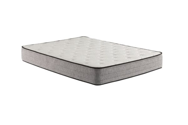 10" Queen Mattress With Gel Memory Foam 884 Pocketed Coil - White / Gray