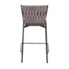 Tania - Braided Contemporary Counter Stool (Set of 2) - Black / Gray / Light Brown - Image 5