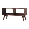 Curved Double Slot Media Unit - Dark Brown - Image 3