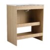 Modern 30" Freestanding Bathroom Vanity With Ceramic Sink And 2 Soft Closing Doors - Oak - Image 14