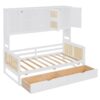 Twin Size Daybed With 2 Drawers, And All In One Cabinet And Shelf - White - Image 5